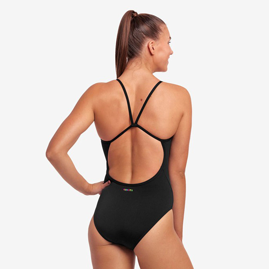  Funkita Black Ladies Swim Secure One Piece - Funkita
