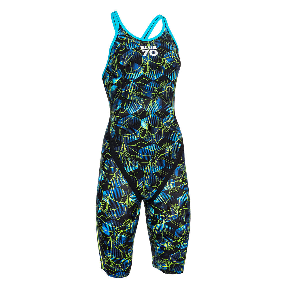  Blueseventy Electric Blue Lilly Nero TX2 Kneeskin - Blueseventy