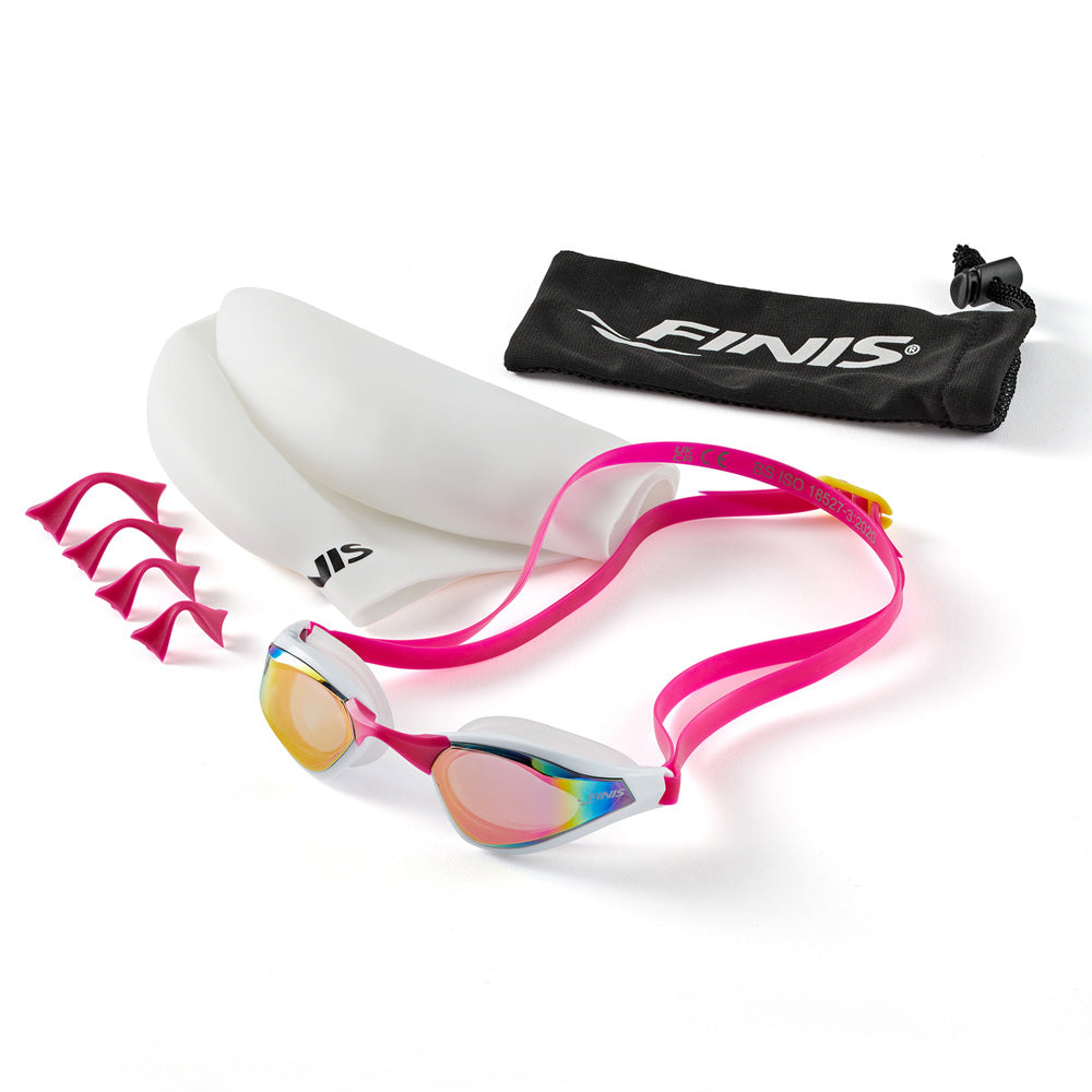  FINIS Pink Opal Mach 1 Race Goggle - FINIS