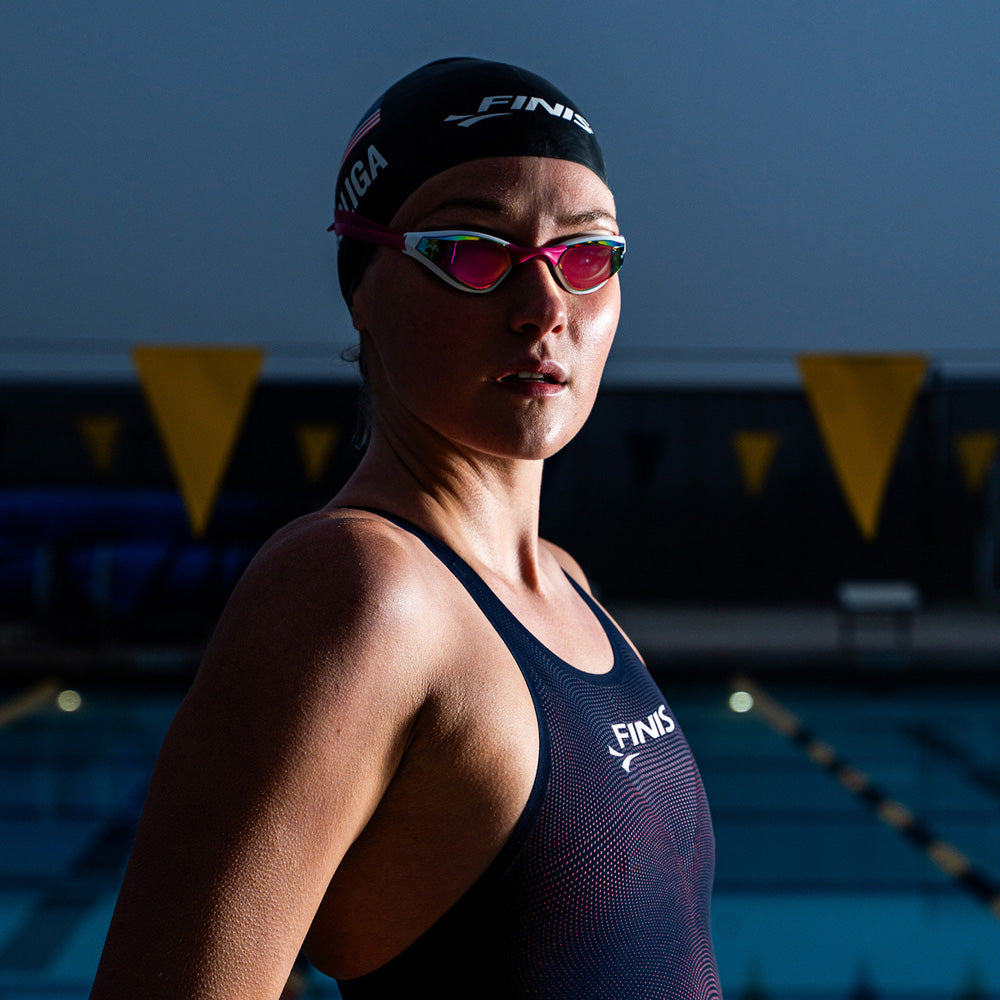  FINIS Pink Opal Mach 1 Race Goggle - FINIS