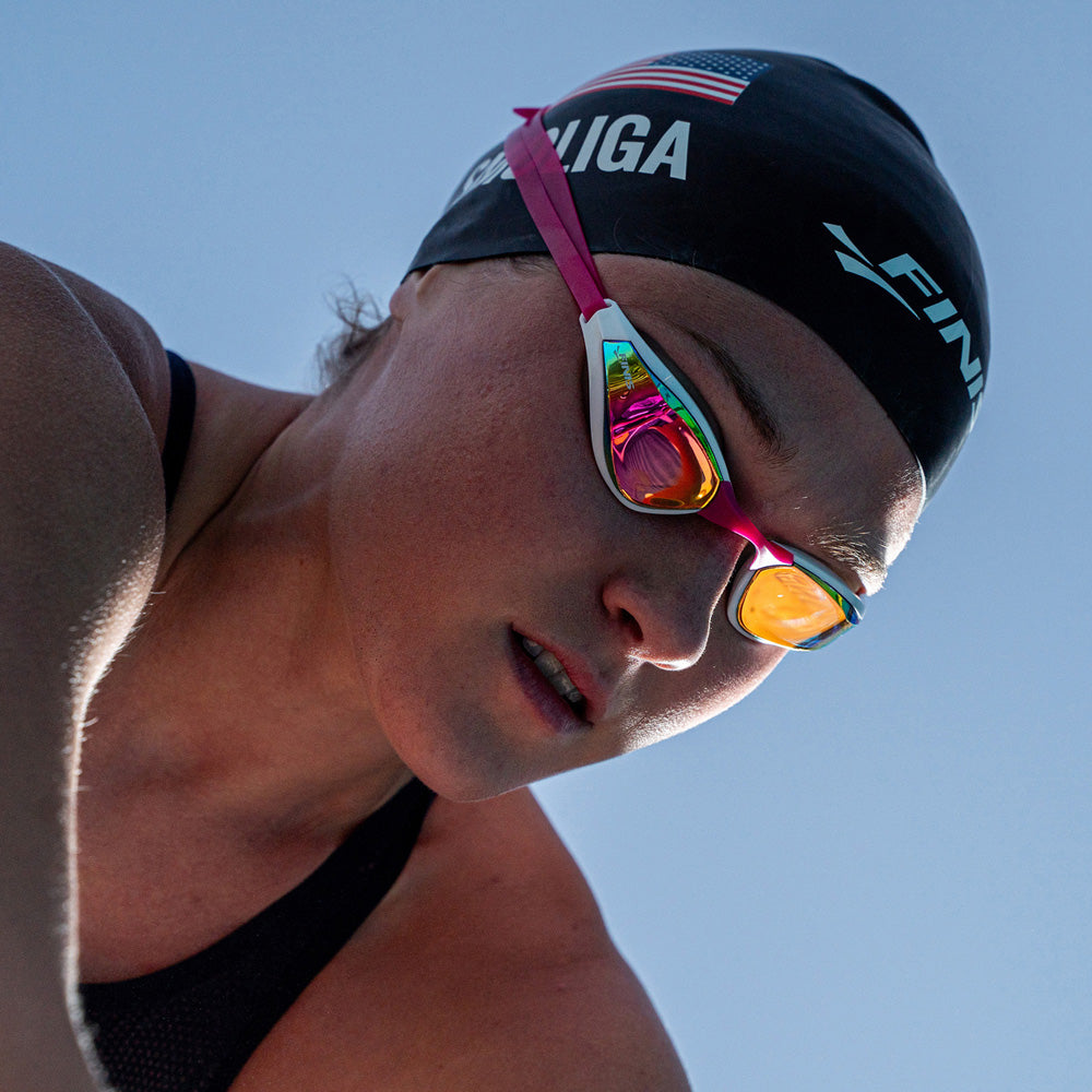  FINIS Pink Opal Mach 1 Race Goggle - FINIS