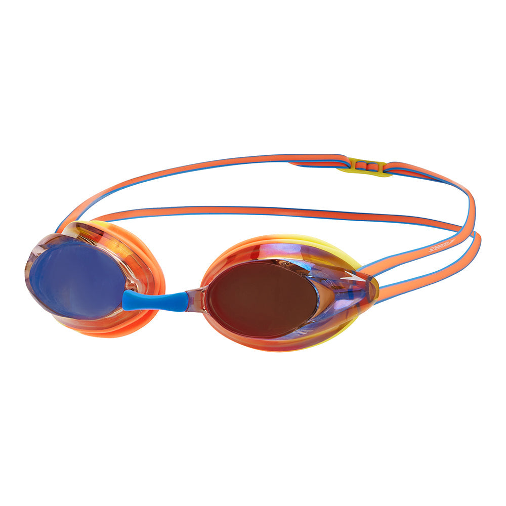  Speedo Fluro Orange Junior Mirror Opal Goggle - Speedo