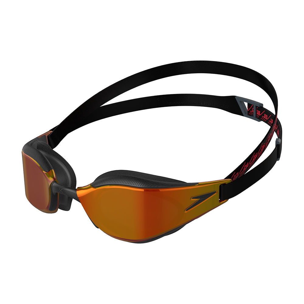  Speedo Fastskin Mirror Hyper Elite Goggle - Black Fire - Speedo