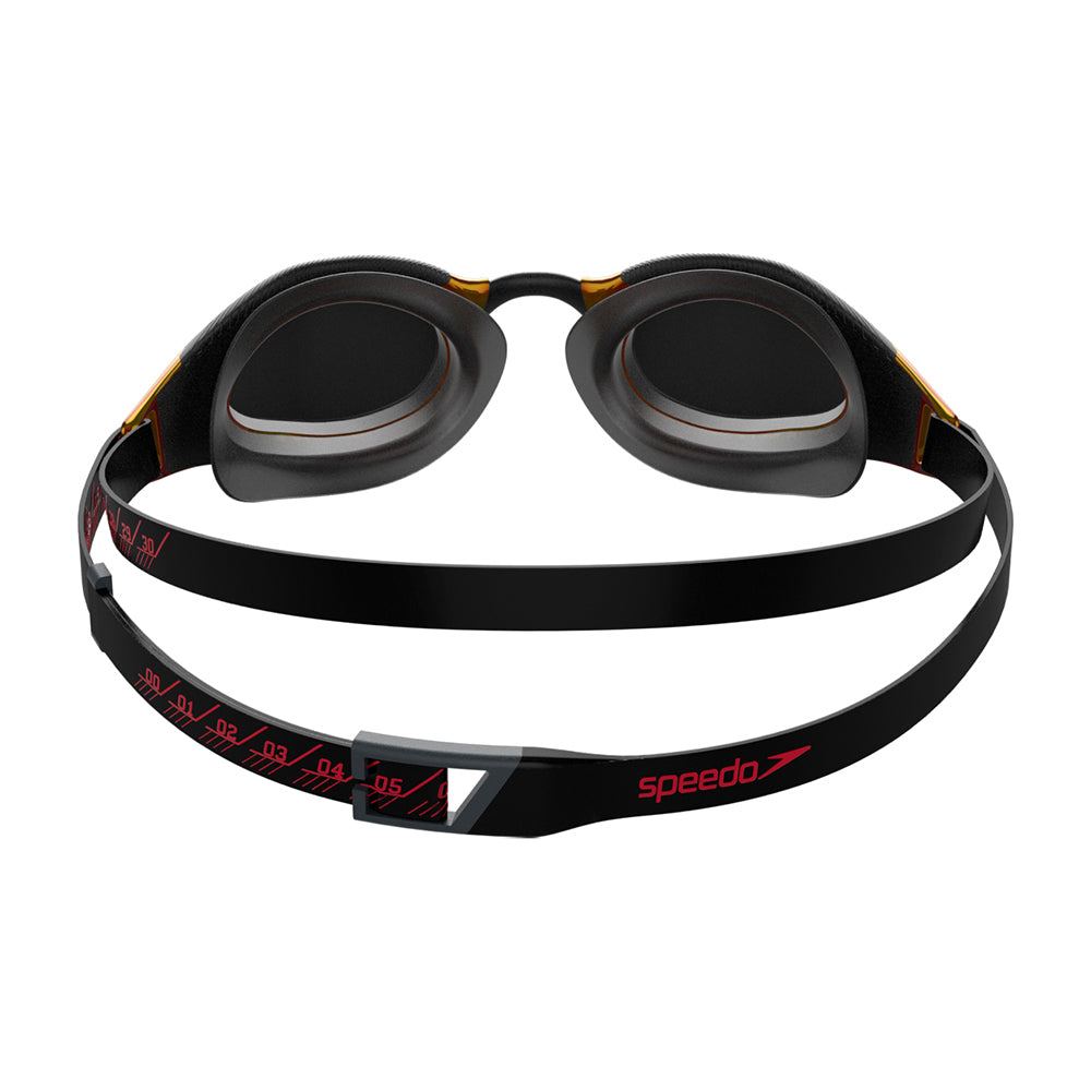  Speedo Fastskin Mirror Hyper Elite Goggle - Black Fire - Speedo