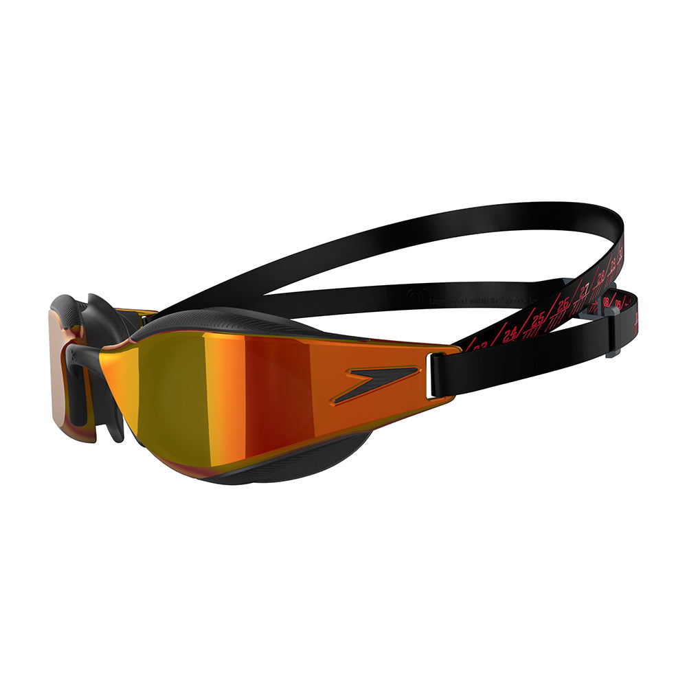  Speedo Fastskin Mirror Hyper Elite Goggle - Black Fire - Speedo