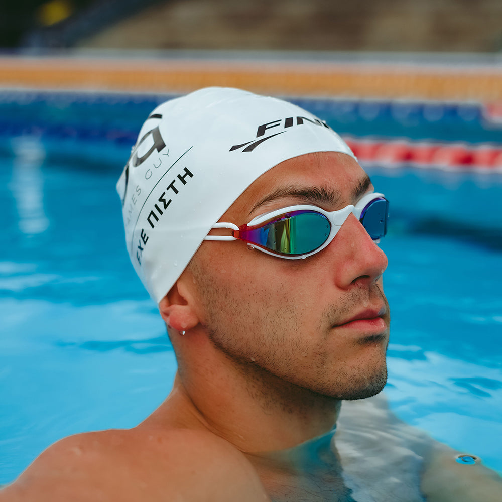  FINIS Circuit 2 Red-Yellow Mirror Goggle - TYR