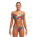  Funkita Stroked Ladies Swim Crop Top - Funkita