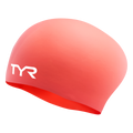  TYR Coral Long Hair Silicone Wrinkle-Free Swim Cap