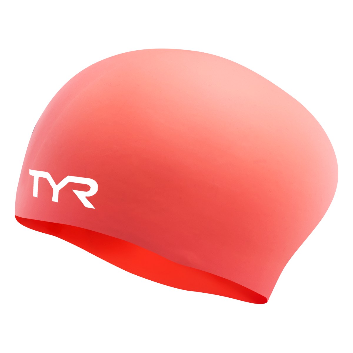  TYR Coral Long Hair Silicone Wrinkle-Free Swim Cap