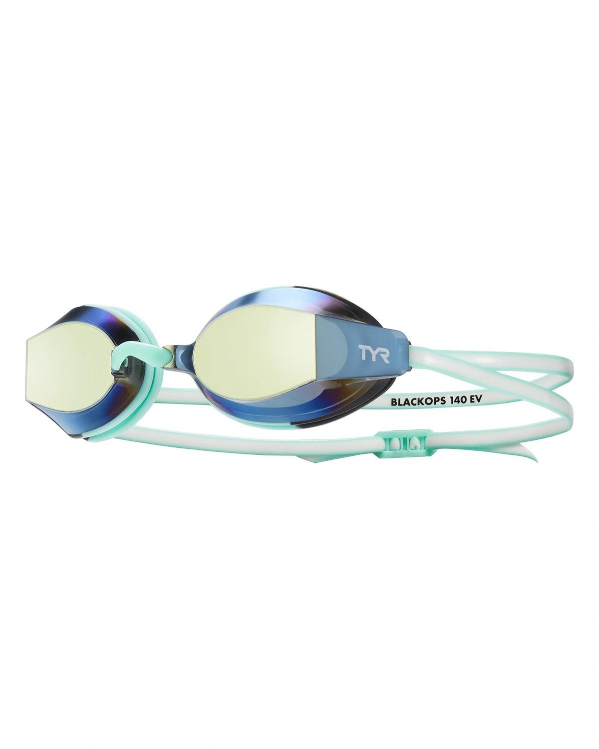  TYR Womens Blackops 140 EV Mint Racing Mirrored Goggles - TYR