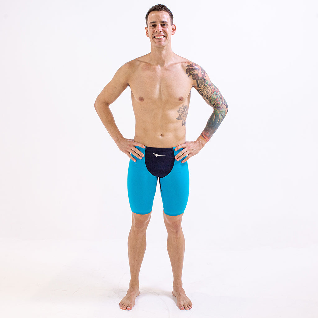  FINIS Rival 1.0 Navy/Aqua Jammer Race Suit - FINIS
