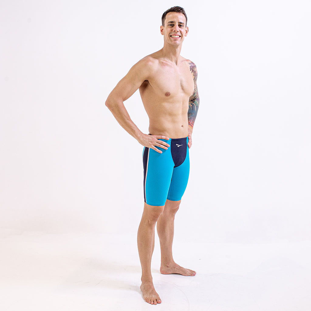  FINIS Rival 1.0 Navy/Aqua Jammer Race Suit
