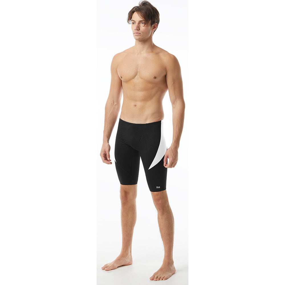  TYR Hexa Durafast Elite® Curve Splice Black/White Jammer