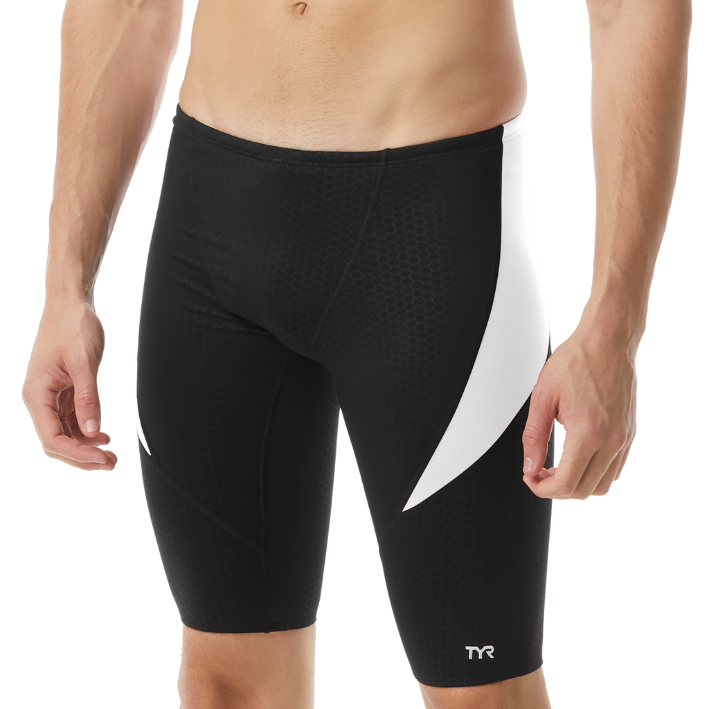  TYR Hexa Durafast Elite® Curve Splice Black/White Jammer
