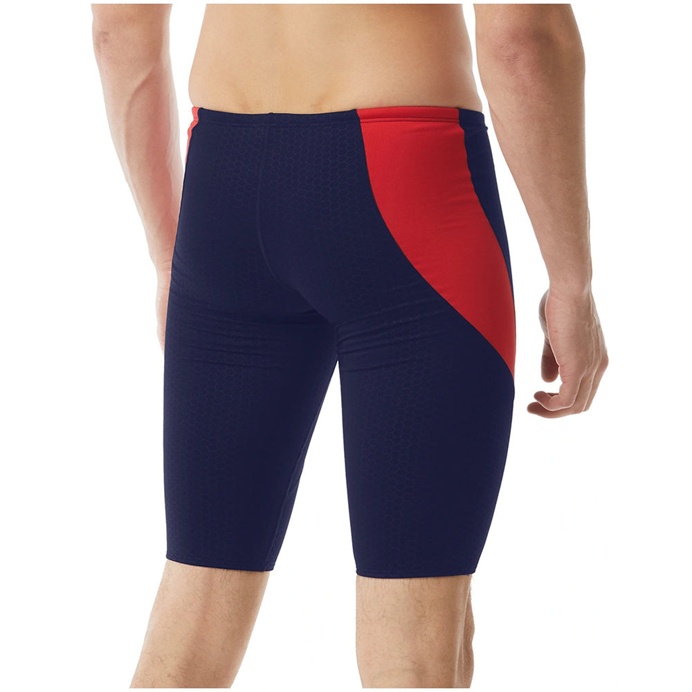 TYR Hexa Durafast Elite® Curve Splice Navy/Red Jammer