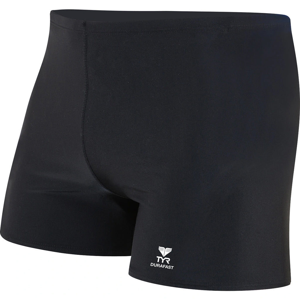  TYR Durafast Elite Mens Black Square Leg Swimsuit