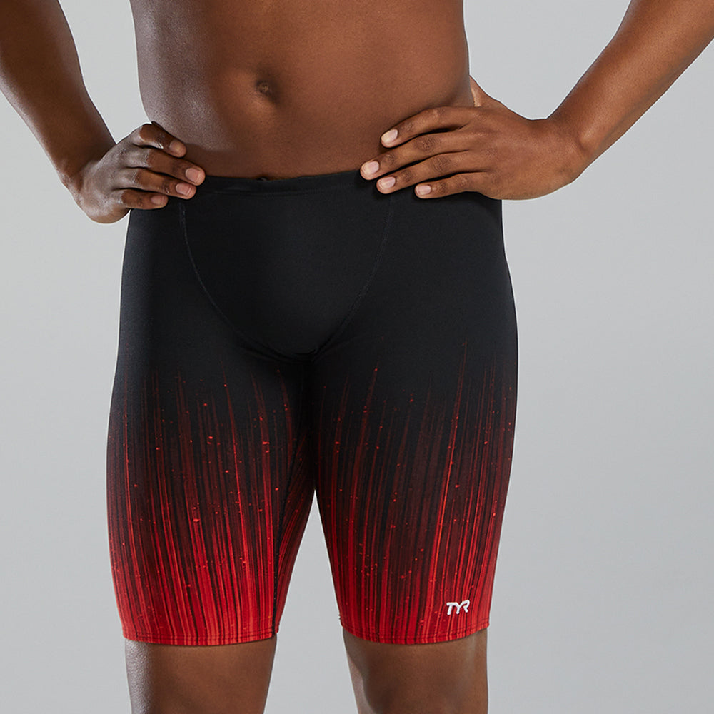  TYR Speedwarp Red Durafast Elite® Jammer Swimsuit