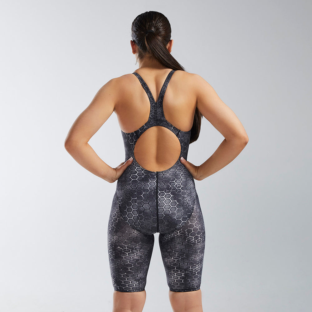  TYR Thresher™ Open Back Swimsuit - Black Akurra