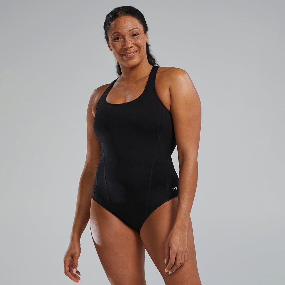  TYR Black Durafast Elite® Women's Max Splice Controlfit Swimsuit - TYR
