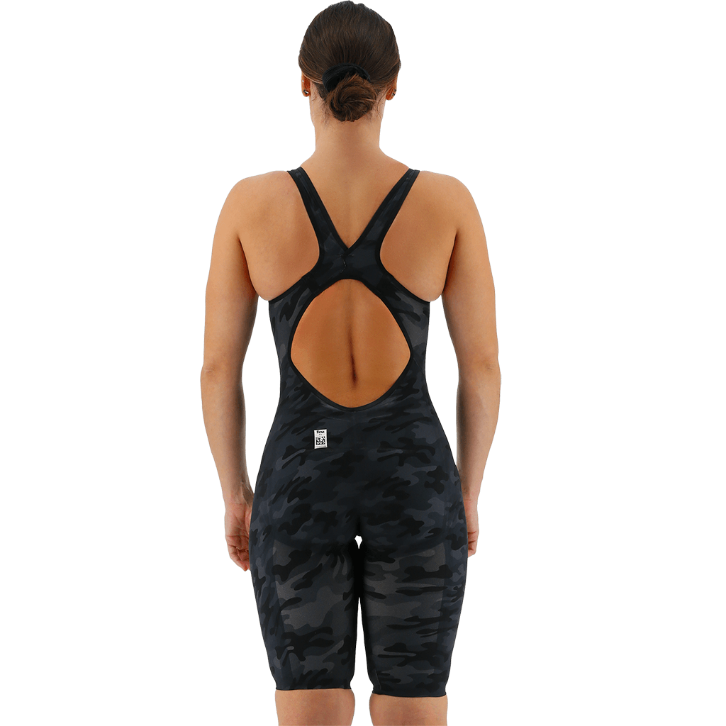  TYR Venzo Camo Black Open Back Race Suit