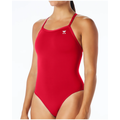  TYR Durafast Solid Red Elite Womens Diamond Swimsuit - TYR