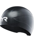  TYR Black Wall Breaker Silicone Race Cap 2.0