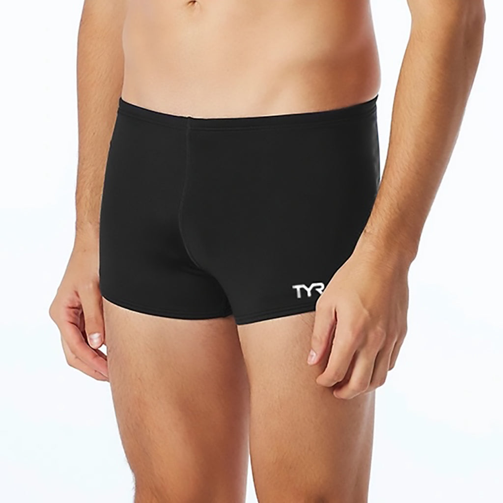 TYR Durafast Elite Mens Black Square Leg Swimsuit