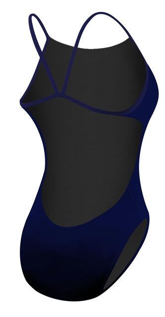 TYR Womens Solid Navy Cutoutfit Swimsuit - TYR